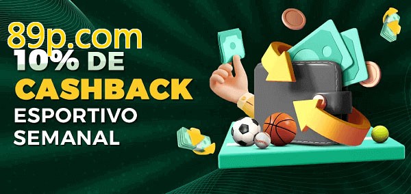 10% de bônus de cashback na 89p.com